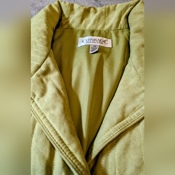 Conrad C Lime green quilted vest jacket 18 - Picture 2 of 6